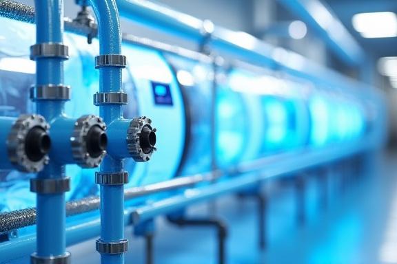 クリーンな水循環システムの配管